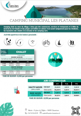 plaquette camping